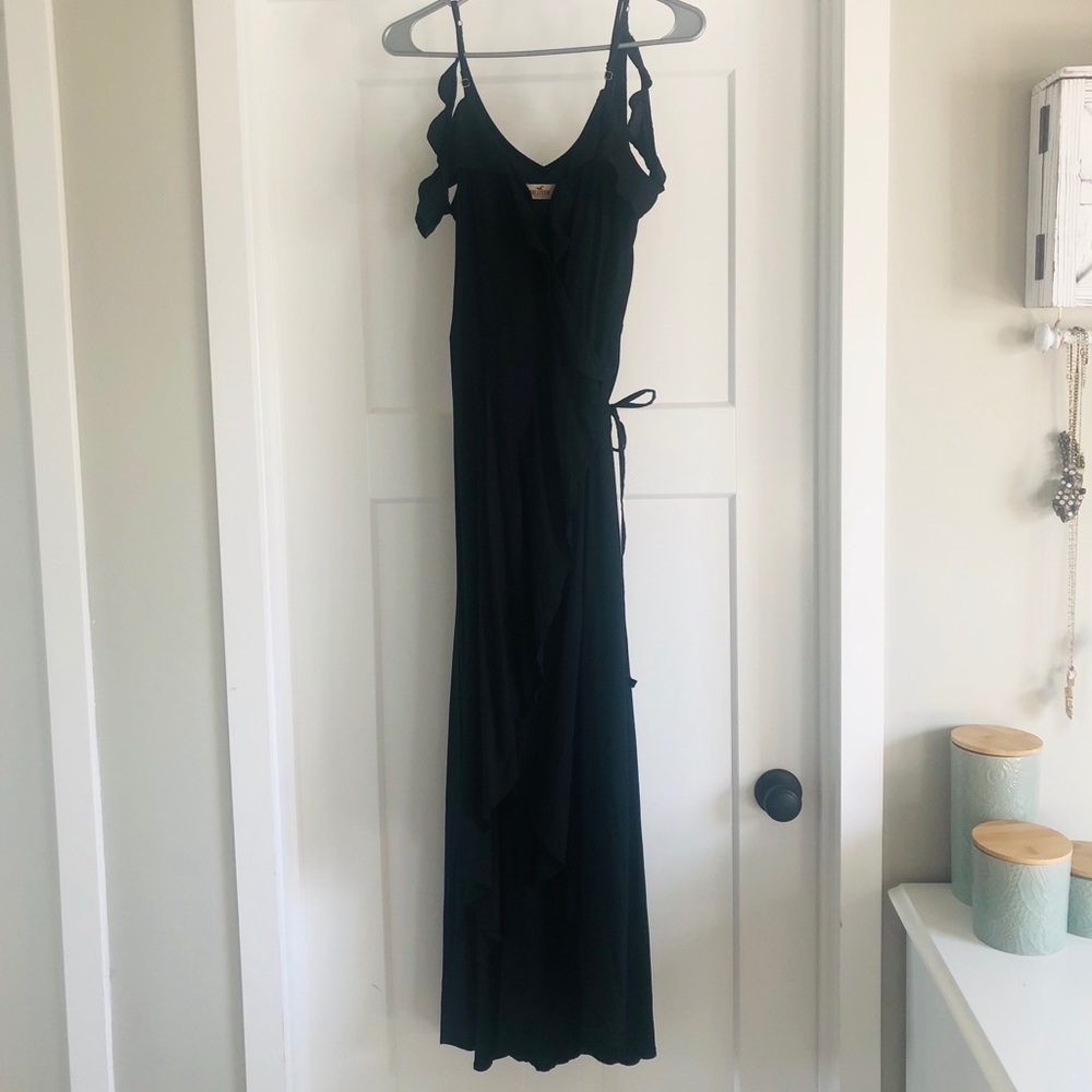 NWT Hollister Black Wrap Dress
